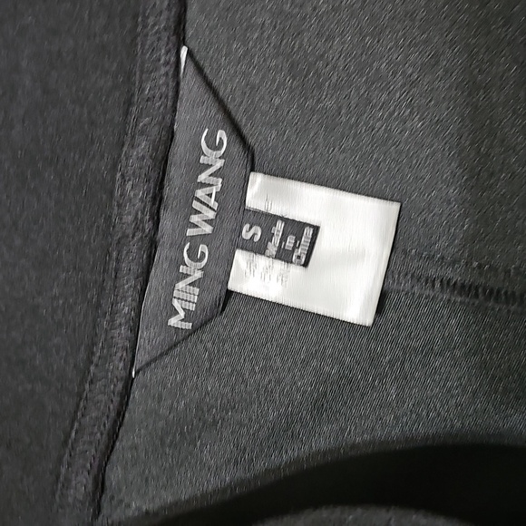 Ming Wang Stretchy Black Slit Ankle Pants - Picture 3 of 7